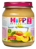 Fødevarestyrelsen i Danmark mistenker at Hipp økologisk fruktmos for barn, Banan & Fersken art nr 31330, kan inneholde den sykdomsfremkallende bakterien Clostridium Botulinum. 